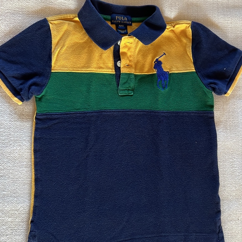 Polo by Ralph Lauren Kids Polo - Navy, Yellow, Green size 4/4T